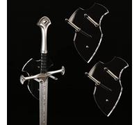 HHUXIUE Support mural pour épée, support de hache pour mur, support d'épée, affichage vertical et décoration (transparent 2 PCS)