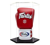 HHUXIUE Vitrine transparente pour gants de boxe en acrylique avec support pour gants de boxe de taille normale