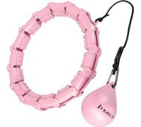 Hhw02 Hula Hop Rose Clair Avec Languettes Et Poids Hms