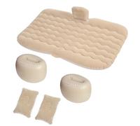 HHWBP Matelas Gonflable pour siège arrière de Voiture,lit de Couchage en PVC flocqué avec oreillers pour Voyage et Camping pour Kia Soul AM 2008-2013,C-Beige