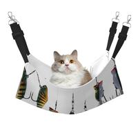 Hhwwtye Différents types d'appâts de pêche pour chat Lit pour chat autoportant pour l'intérieur et l'extérieur, assemblage facile