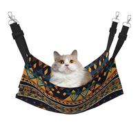 Hhwwtye Hamac pour chat à motif ethnique africain, lit autoportant pour chat pour l'intérieur et l'extérieur, assemblage facile
