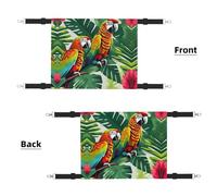 Hhwwtye Hamac pour chat avec fleurs tropicales et feuilles - Lit autoportant pour intérieur et extérieur - Assemblage facile