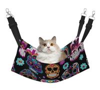 Hhwwtye Hamac pour chat en forme de tête de mort, lit autoportant pour chat pour l'intérieur et l'extérieur, assemblage facile