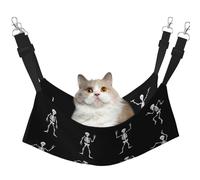 Hhwwtye Hamac pour chat squelette intéressant, lit autoportant pour chat pour l'intérieur et l'extérieur, assemblage facile