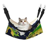 Hhwwtye Lit pour chat avec carte du monde - Lit autoportant pour l'intérieur et l'extérieur - Assemblage facile