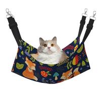 Hhwwtye Lit pour chat avec motif renard et fleur - Lit autoportant pour l'intérieur et l'extérieur - Assemblage facile