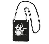 Hhwwtye Sac à main universel pour téléphone portable avec impression de batteur, sac à main pour sports de plein air, étuis de transport pour téléphone portable, noir