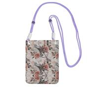 Hhwwtye Sac à main universel pour téléphone portable Motif Tour Eiffel Motif fleurs Paris Tour Eiffel, violet, Taille unique