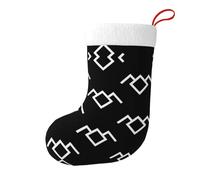 hhxvcv Chaussettes de Noël à imprimé hibou Twin Peaks 45,7 cm - Décoration à suspendre pour cheminée de Noël et Halloween