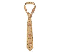 hhxvcv Cravate élégante pour homme avec imprimé « I Love Penguins » - Longue cravate, tenue professionnelle et formelle, garçons d'honneur, accessoires assortis, Delicious Sweet Ramen, taille unique