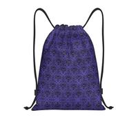 hhxvcv Sac à dos léger avec cordon de serrage imprimé fantôme, Noir , S, Classique