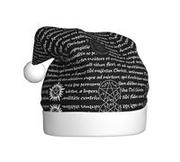 hhxvcv Supernatural Inspiration Bonnet de Noël pour adultes - Chapeau de Père Noël unisexe, cadeaux de Noël, Nouvel An, couvre-chef festif