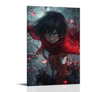 HHYXMJLL Poster Anime - Eternal Bonds - Mikasas Vow in Attack on Titan - Décoration murale élégante - 50 x 75 cm