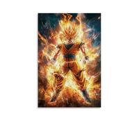 HHYXMJLL Poster Anime - Gokus Power Unleashed - Dragon Ball Z - Bataille épique - Décoration murale élégante - 20 x 30 cm