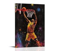 HHYXMJLL Poster de sport avec panneau étoilé - Affiche murale élégante à suspendre au mur - 40 x 60 cm