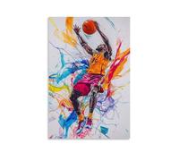HHYXMJLL Poster de sport avec plis dynamiques en tissu et lignes de mouvement - Affiche murale décorative - 40 x 60 cm