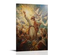 HHYXMJLL Poster mural chrétien - Sermon sur le support - Blessed Are The Peacemakers - Poster décoratif - 50 x 75 cm