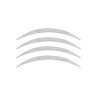 HhyY6LL 4 Pièces Voiture Roue Sourcils Protection pour Bentley Continental GT 2015 2016 2017 2018,Anti-Rayures Garde-Boue Sourcils Roue Autocollants Barre Protection,A-Chrome