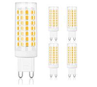 HHZY Ampoule LED G9 7W 700Lm Dimmable, sans Scintillement, AC 220V Équivalent Halogène À 70W, Angle de Faisceau 360 °, Économie D'énergie, Lot de 5,Warm White 3000k,220V
