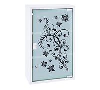 Hi - Armoire à Pharmacie Robuste avec étagères, refermable, Pratique Armoire Murale compacte en Verre, Rangement en Acier Inoxydable, Trousse de Secours