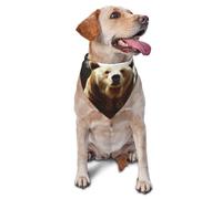 Hi Bear Bandana pour chien et chat avec inscription « Sit on the Lawn » - Accessoire pour photos de chiens et chats de petite et moyenne taille - Bandana triangulaire réglable et lavable