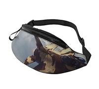 Hi Bear Sit On The Lawn Sac banane pour l'extérieur, la promenade du chien, la course, la randonnée, le camping, Aircraft, Taille unique