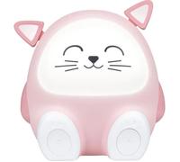 BIGBEN Enceinte Bluetooth Enfant et Veilleuse Musicale Mia le Chat - Audio Sans Fil Bt 5.3, Lecture USB MP3, Minuterie Sommeil, Lumière Réglable et Commandes Tactiles Ludiques. Hi Buddies! - BTKIDSCAT