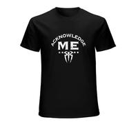 Hi CHIOKEN Roman Reigns Acknowledge Me T-Shirt Man's Fashion Cotton Black Clothes XL