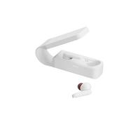 Hi-Fi Oreillette Bluetooth Stereo blanc Affichage de la charge de la batterie, micro-casque, boîtier de charge, commande tactile