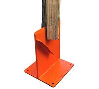 Hi-Flame Séparateur de Bois de Chauffage pour poêle à Bois, cheminée et Foyer, Orange