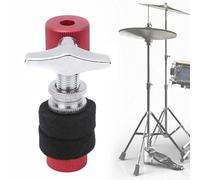 Hi Hat Cymbal, embrayage Red Black Drum Kit Assiettes Hi Hat Stand pour 6 mm Rod Cymbal Metal Hihat Claking Stand pour les pièces de tambour de jazz accessoires