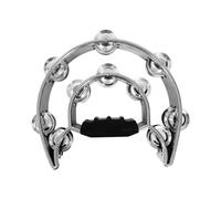 Hi Hat Tambourin musical rythmique pour amateurs de batterie créative Argenté 23 x 25 cm