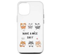 Hi, Hello, Have a Nice Day - Funny Shiba Inu Cartoon Pack Coque pour iPhone 12/12 Pro