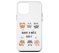 Hi, Hello, Have a Nice Day - Funny Shiba Inu Cartoon Pack Coque pour iPhone 12 Mini
