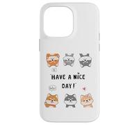 Hi, Hello, Have a Nice Day - Funny Shiba Inu Cartoon Pack Coque pour iPhone 14 Pro Max