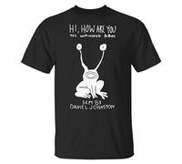 Hi How are You Daniel Johnston The Unfinished Album T-Shirt Mens Black Tee Size L