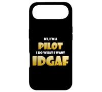 Hi Im a Pilot IDGAF Funny Commercial Plane Air Force Pilots Coque pour iPhone Air