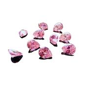 Hi International 3 x 5 mm à 10 x 12 mm en forme de poire rose en zircone cubique synthétique rose diamant transparent en vrac fournitures de pierre zircon pour la fabrication de bijoux -B0CY8QQTR1