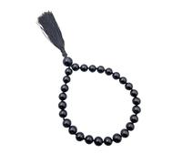 HI International Mala Tourmaline Noire, AAA 27+1 Perle Mala, 8 mm Perles de souci, Mini Mala Jewellry Homme, Quarter Mala, Cadeau de Yoga, 8 mm, Gemme, Tourmaline Noire, 8 mm, Tourmaline Noire, 8mm,