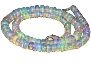 HI International Perles d'opale éthiopienne de 43 carats AAA, perles d'opale éthiopienne naturelle, opale de feu de qualité AAA, perles rondes d'opale éthiopienne, perles d'opale Welo, perles en