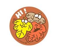 Hi!/ Leaves Scent Retro Scratch 'n Sniff Stinky Stickers by Trend; 24 sceaux/paquet - Designs authentiques des années 80