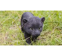 Hi- Line Gift RUNADI 87696-B Statue Panther Cub Noir
