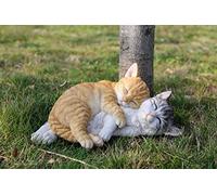 Hi- Line Gift Statue Chat Tabbies Orange et Gris