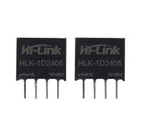 Hi-Link HLK-1D2405 24 V vers 5 V 1 W 200 mA DC vers DC Alimentation à découpage d'isolation, compatible avec B2405S Stabilisateur de tension SPI 80 % de transfert intelligent (10 pièces)
