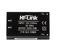 HI-LINK HLK-20M09 Lot de 2 modules d'alimentation abaisseurs AC-DC 220 V à 9 V 20 W avec interrupteur intelligent pour ménage