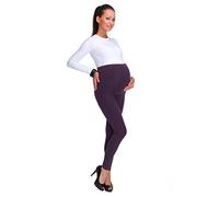 hi!mom® - Legging de Grossesse - Tendance/épais - Doublure en Polaire Douce - Taille 40 - Prune