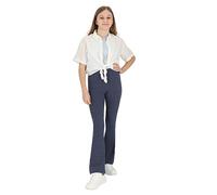 hi!mom Leggings évasés pour Filles Pantalons Bootcut pour Enfants I Leggings en Coton décontractés pour Danse et Yoga avec Jambes Larges I Pantalons évasés à Bas évasés I Taille 6-13 Ans