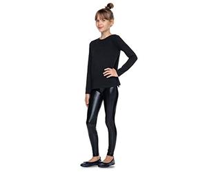 HI!MOM LTXK Legging en latex brillant effet mouillé pour fille