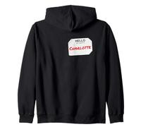 Hi My Name is Charlotte Lazy Costume DIY pour Les fêtes Sweat à Capuche